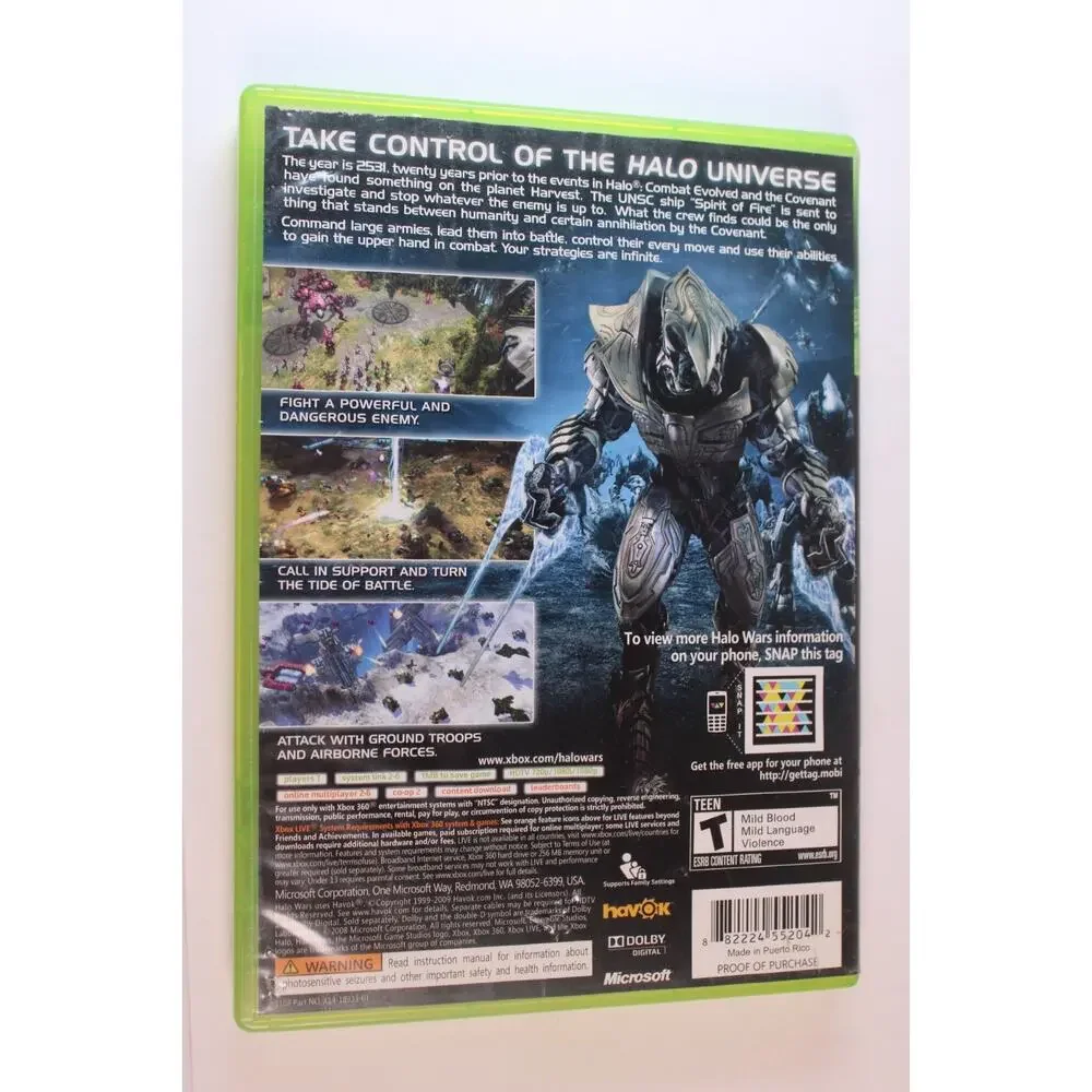 Halo Wars (Microsoft Xbox 360) Authentic, tested/works, Complete